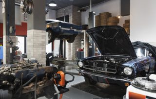 car being taking care workshop